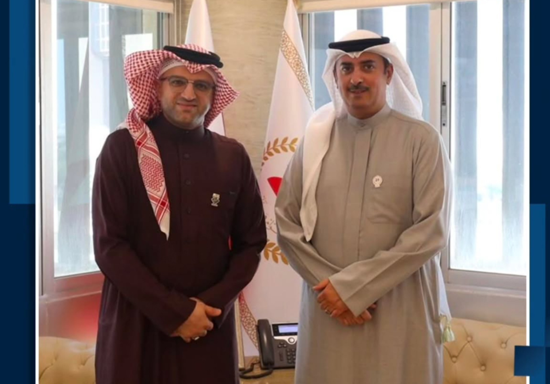 في لقاء مع سعادة السيد نواف بن محمد المعاودة وزير العدل والشؤون الإسلامية والأوقاف